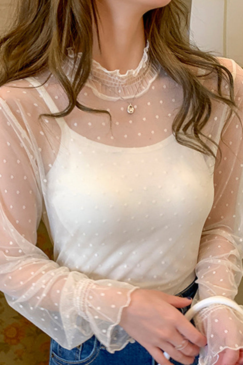 Lace Long-Sleeve Top