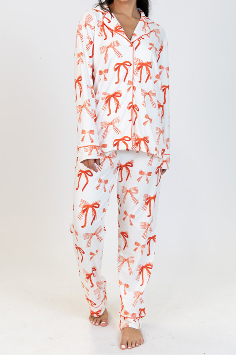 Bow Print Pajama Set