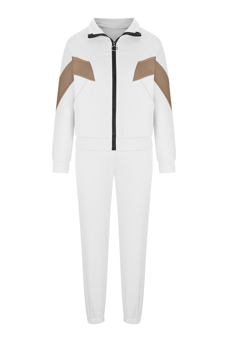 Two-Tone Zip-Up Set