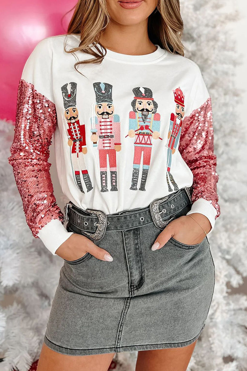 Nutcracker Sequin Top