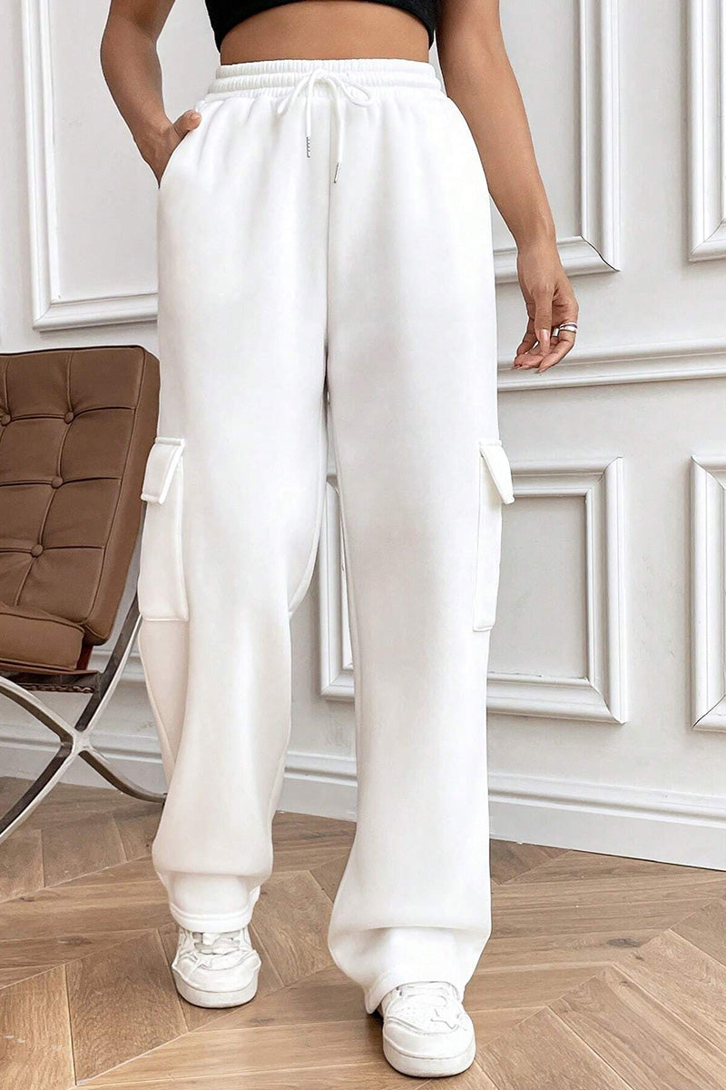 Multi-Pocket Straight-Leg Pants