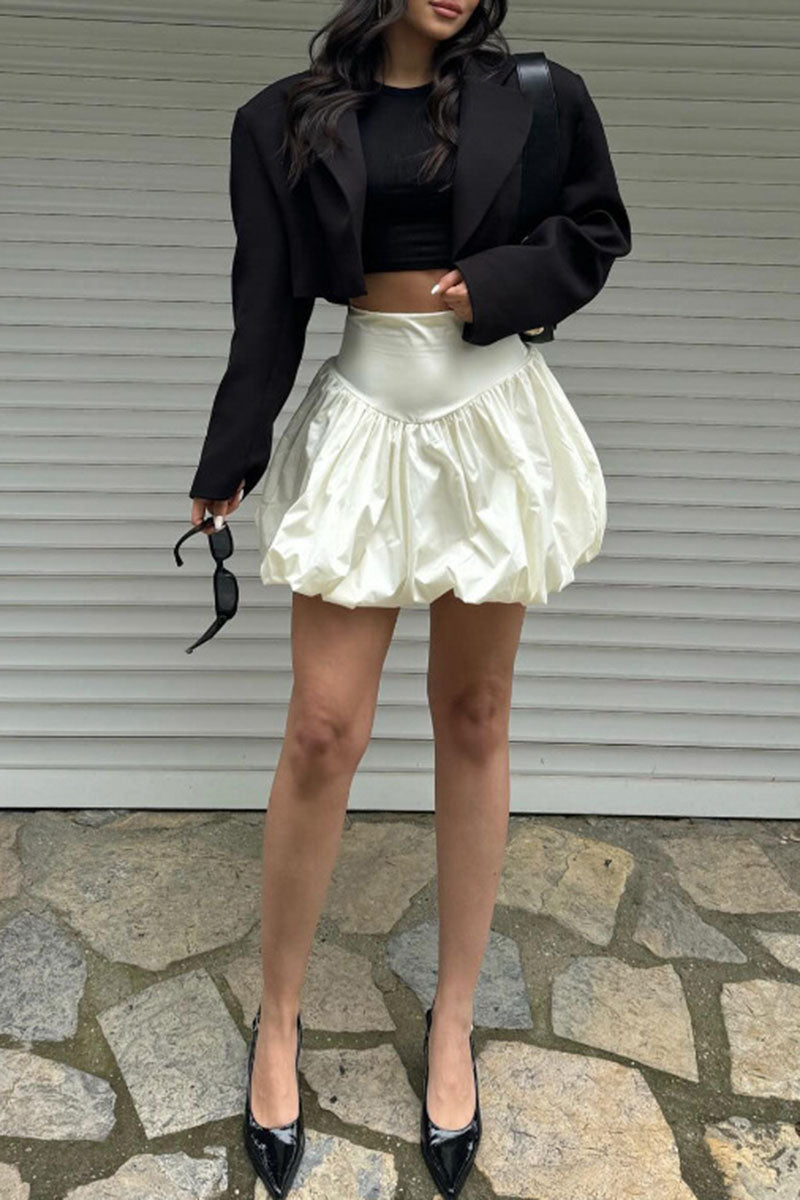 High-Waisted Balloon Skirt