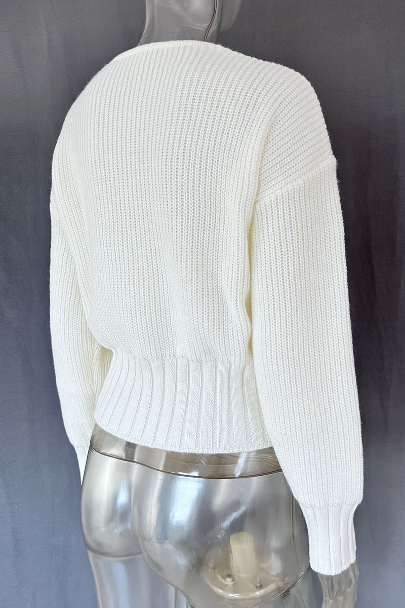 Bow Tie Front Knit Cardigan