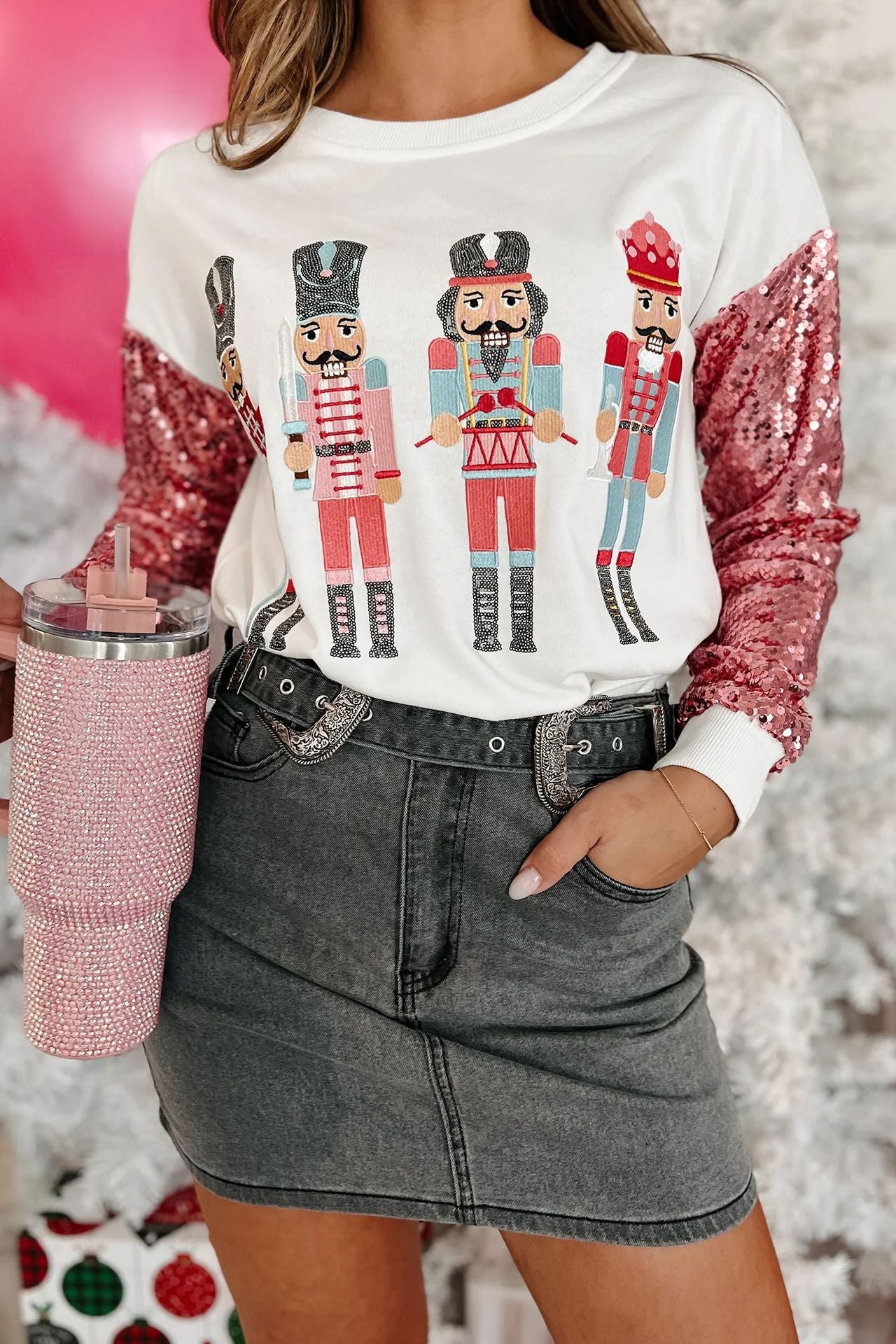 Nutcracker Sequin Top