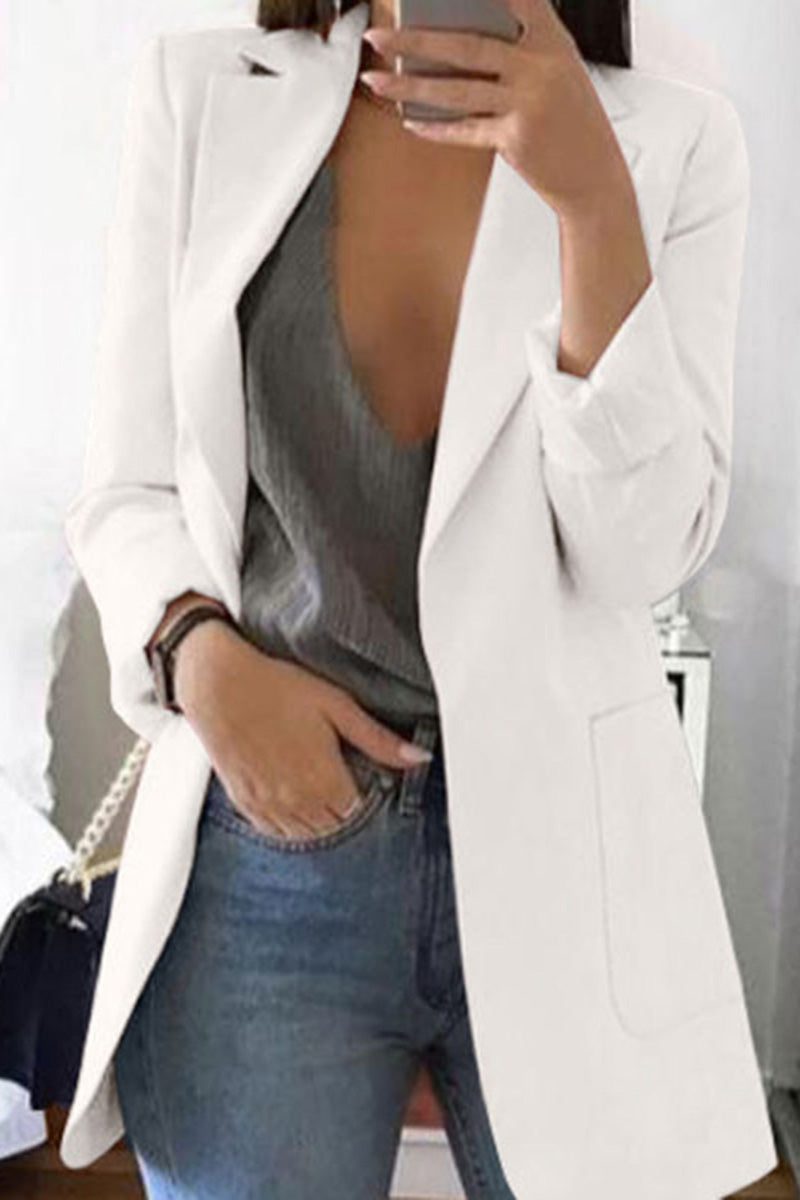 Tailored Open Front Blazer