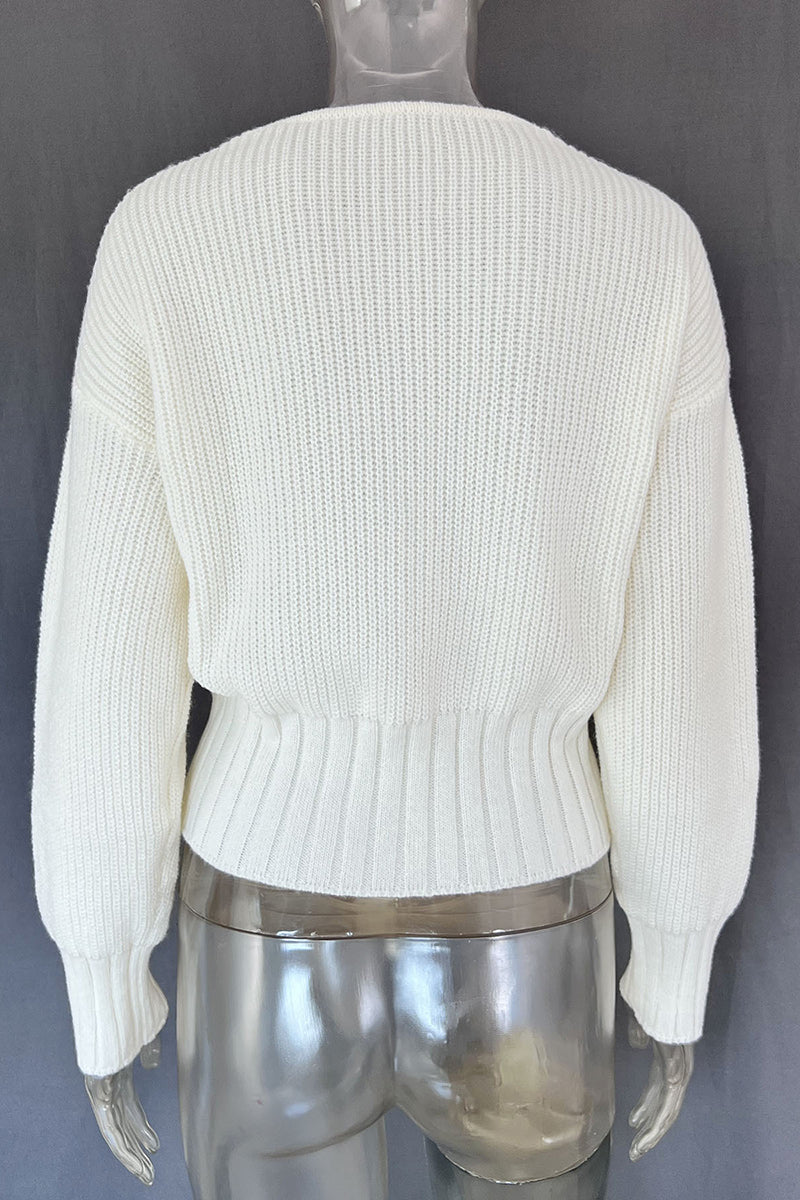 Bow Tie Front Knit Cardigan