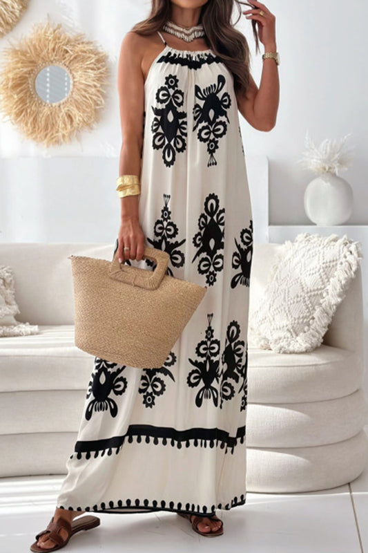 Printed Cami Maxi Dress