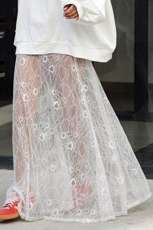 Sheer Lace Skirt