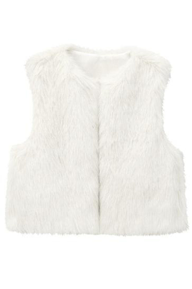 Sleeveless Furry Vest