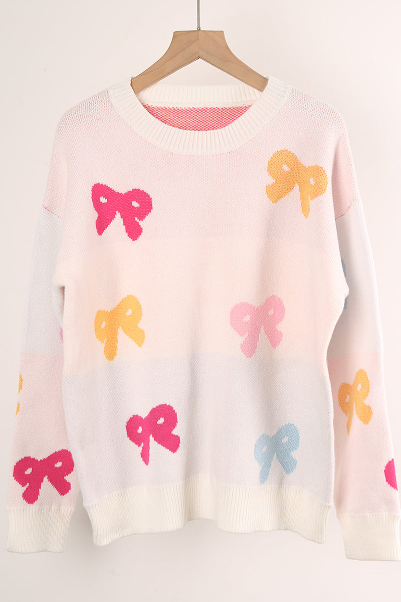Bow Accent Knit Sweater