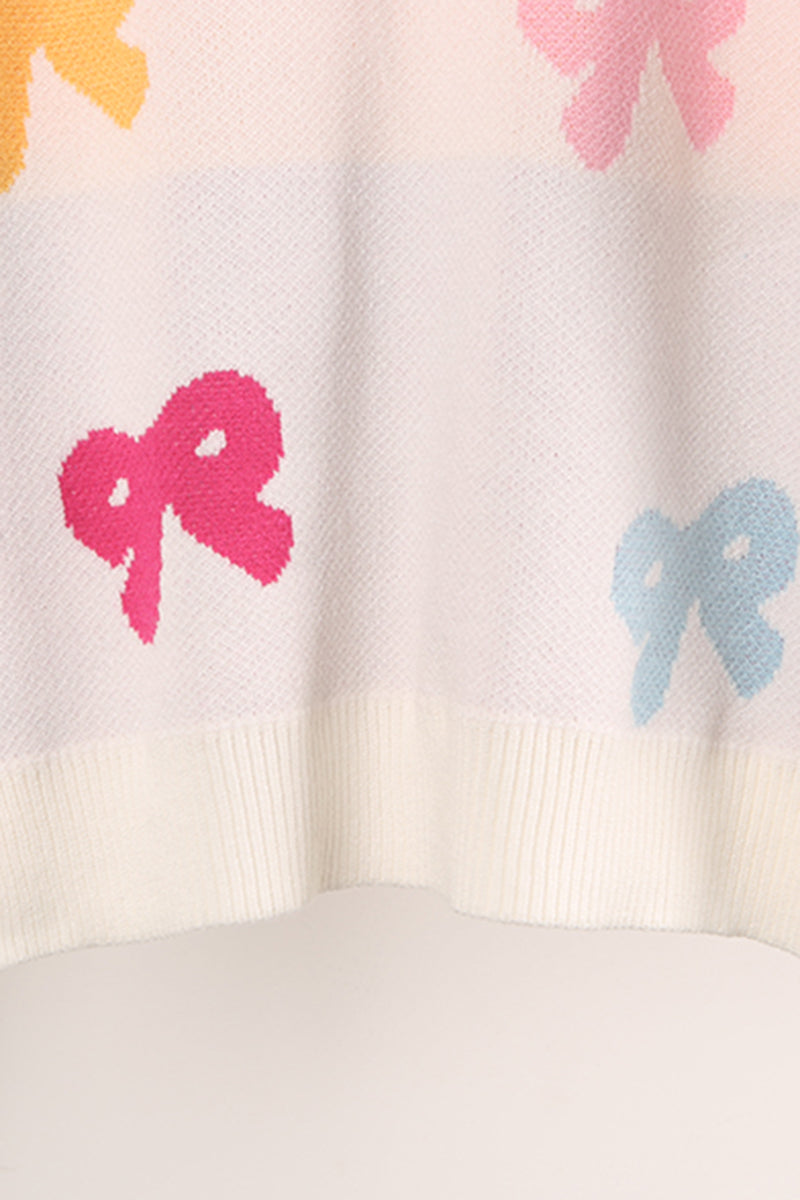 Bow Accent Knit Sweater