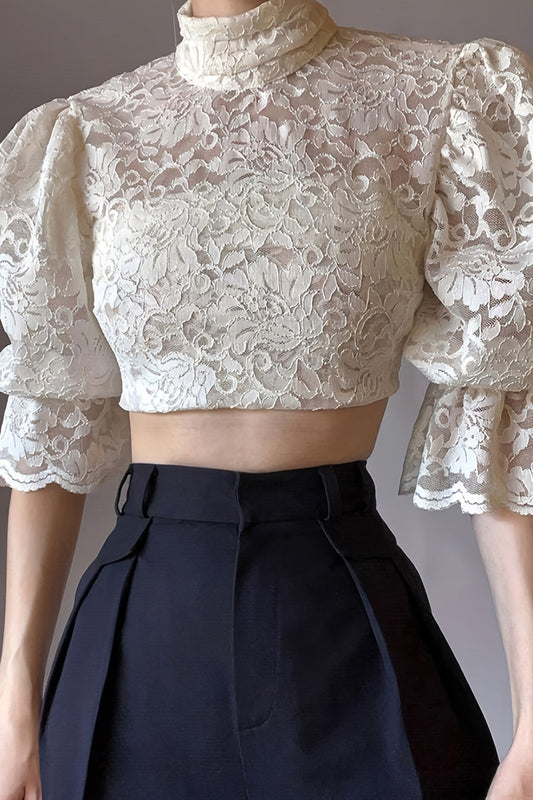 Vintage Lace Crop Top