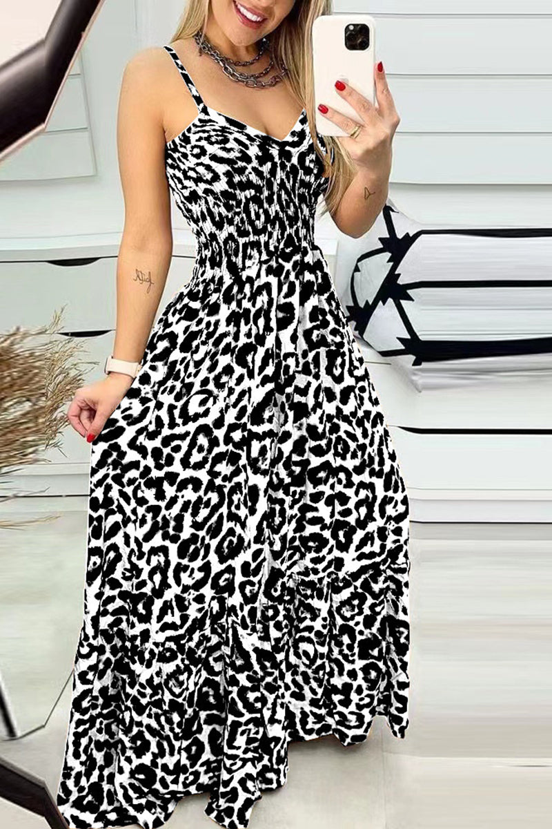 Leopard Print Maxi Dress