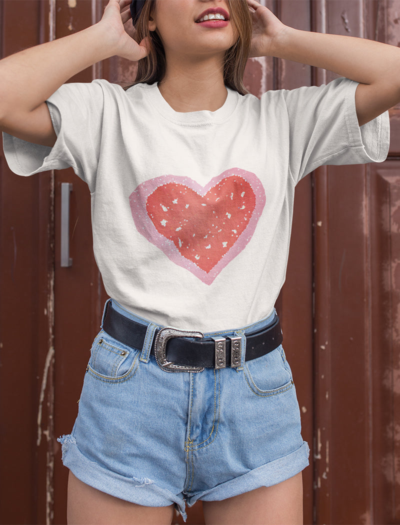 Heart Graphic Print Tee