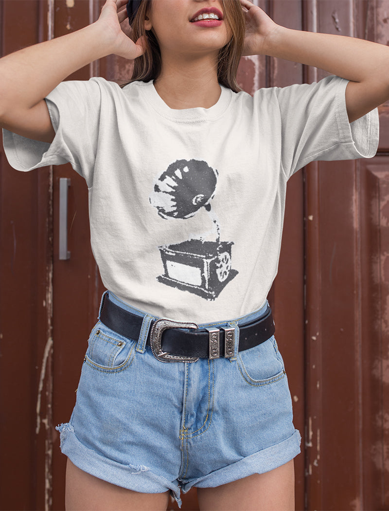 Vintage Gramophone Graphic Tee