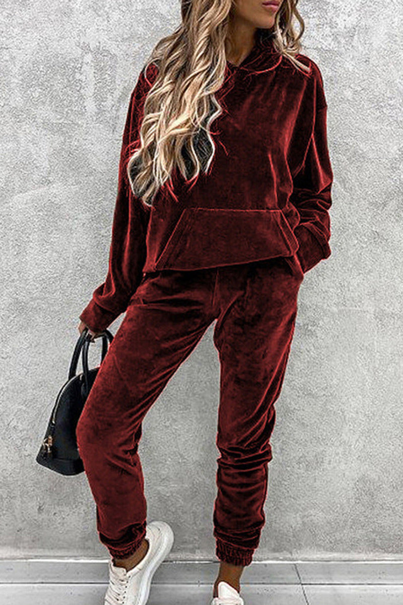 Relaxed Fit Hoodie and Jogger Set