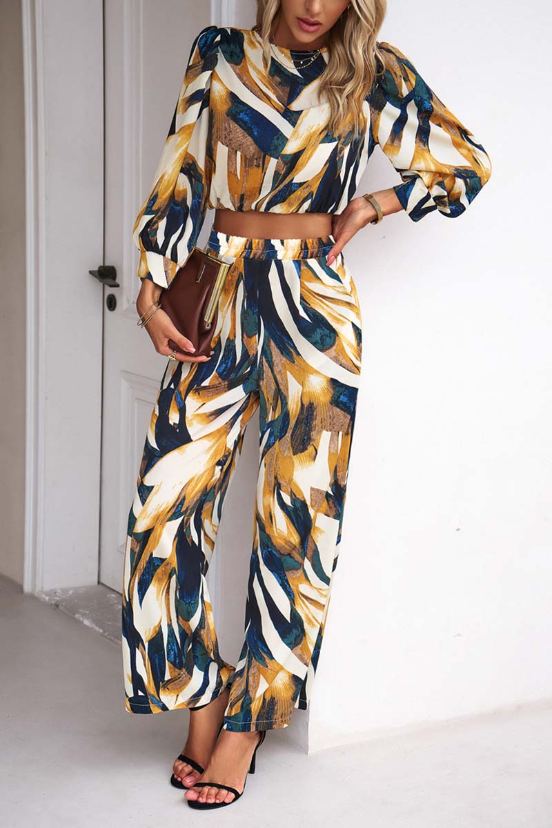 Vibrant Print Two-Piece Set