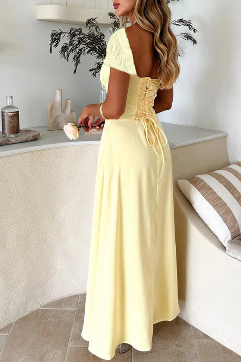 Corset-Style Maxi Dress