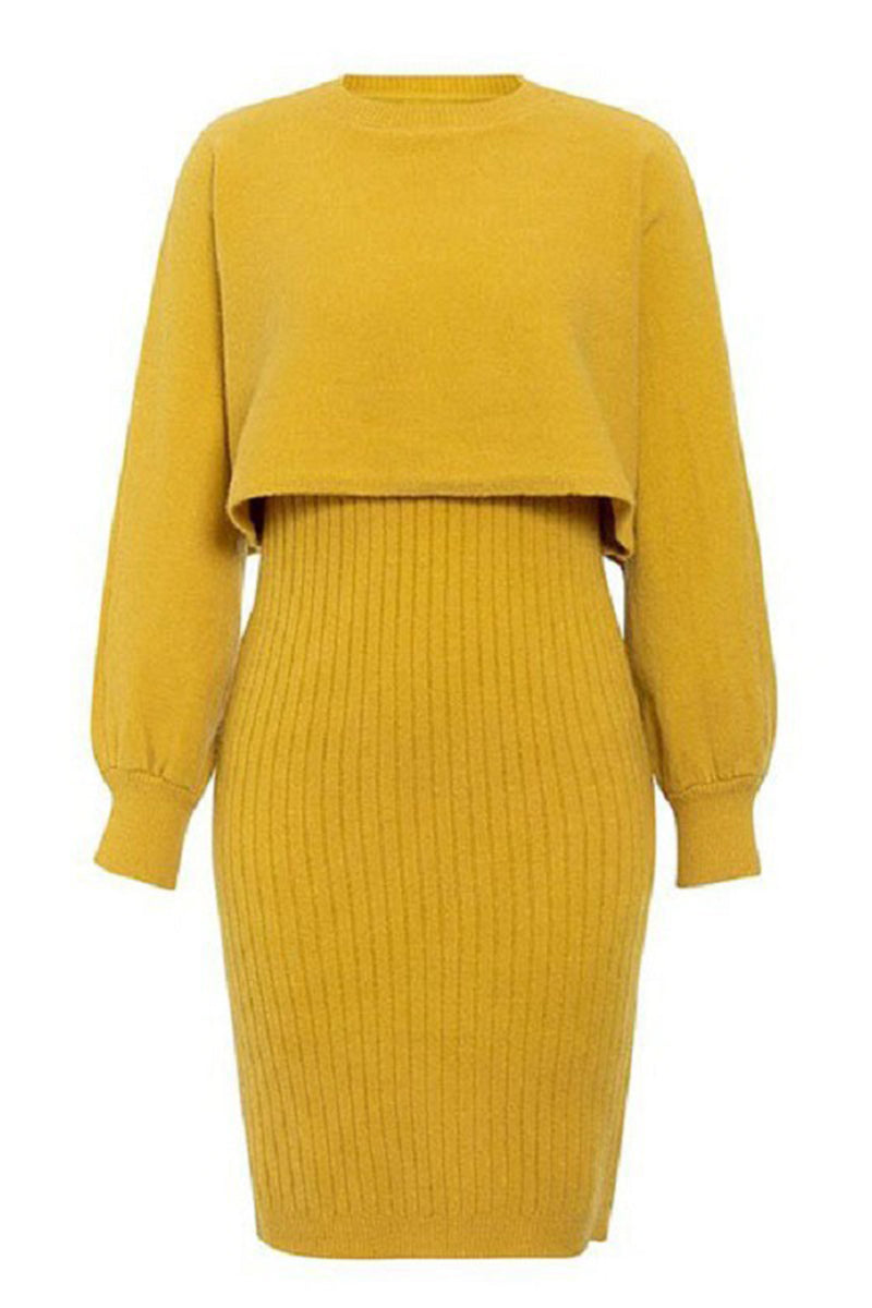 Knit Sweater Dress Set